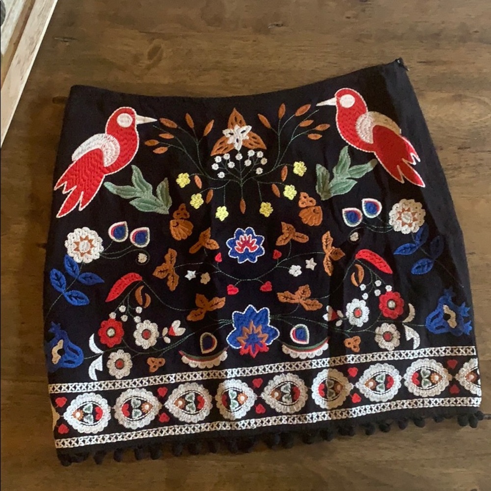 Umgee Embroidered Skirt - Picture 2 of 6